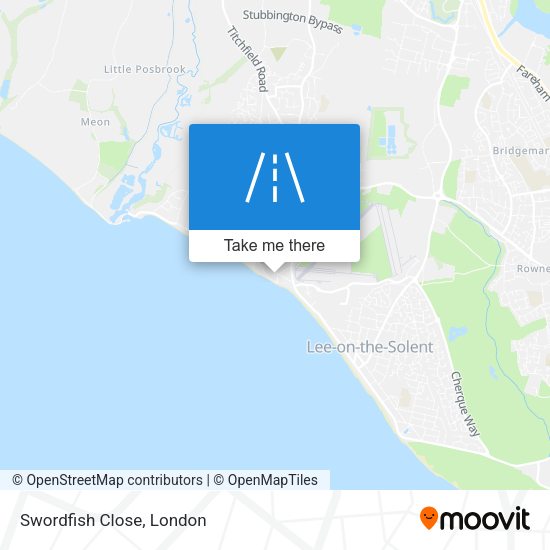 Swordfish Close map