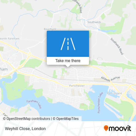 Weyhill Close map