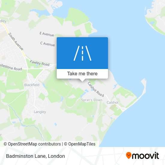 Badminston Lane map