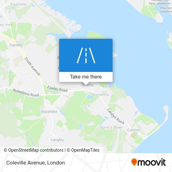 Coleville Avenue map