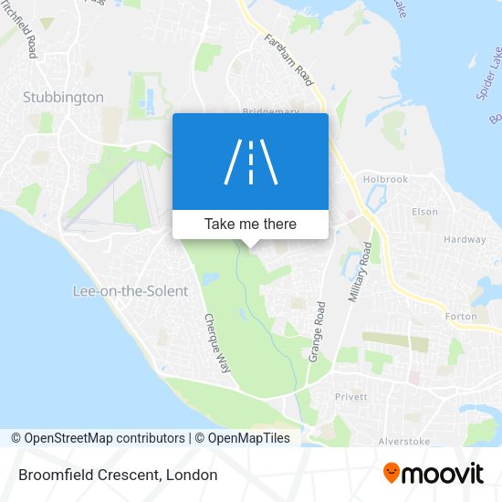 Broomfield Crescent map