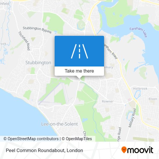 Peel Common Roundabout map