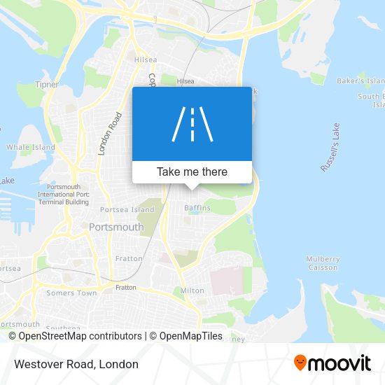 Westover Road map