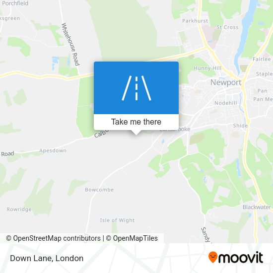 Down Lane map