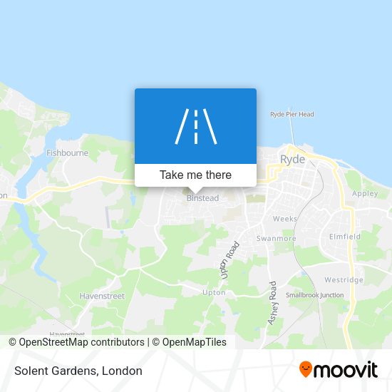 Solent Gardens map