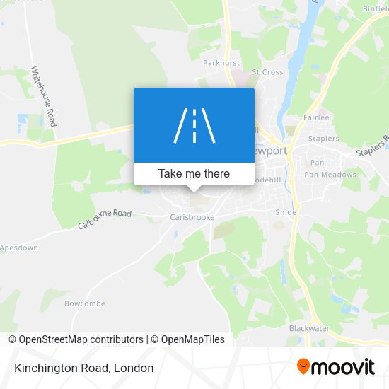 Kinchington Road map