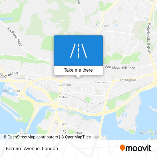 Bernard Avenue map