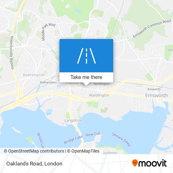 Oaklands Road map