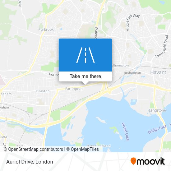 Auriol Drive map