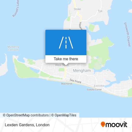 Lexden Gardens map