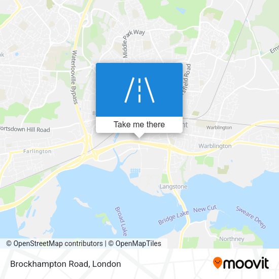 Brockhampton Road map