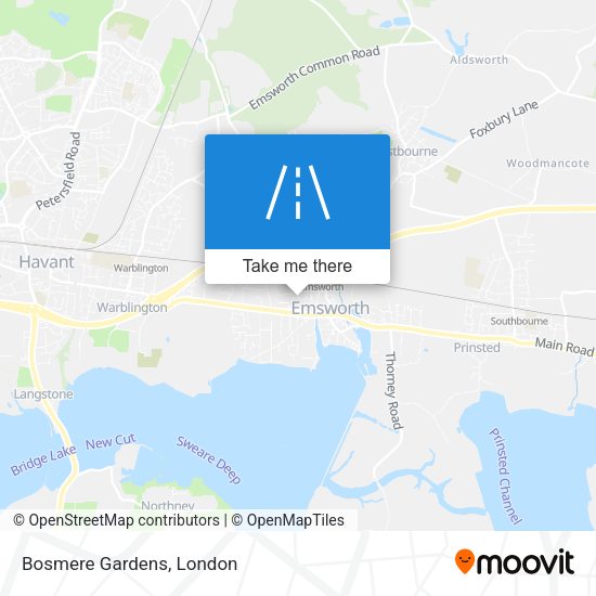 Bosmere Gardens map