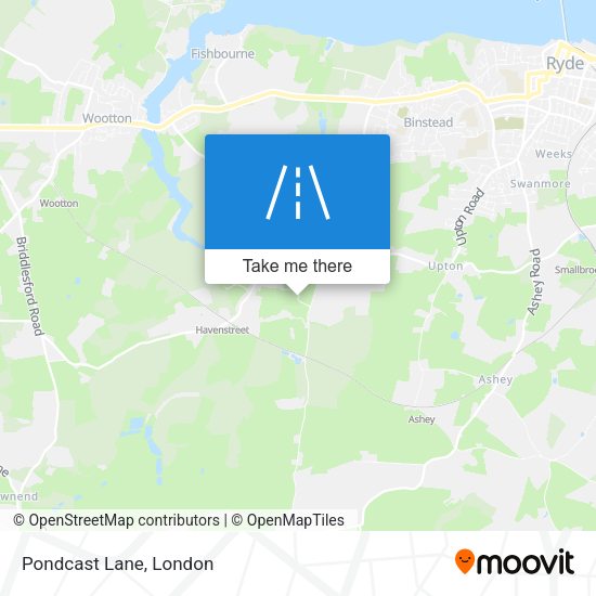 Pondcast Lane map