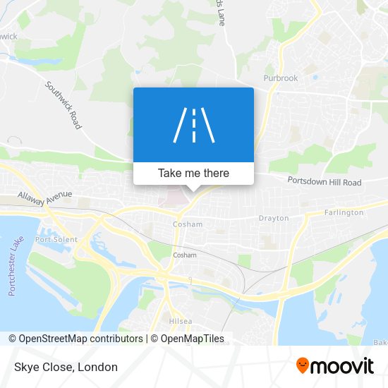 Skye Close map