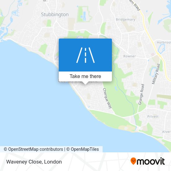 Waveney Close map