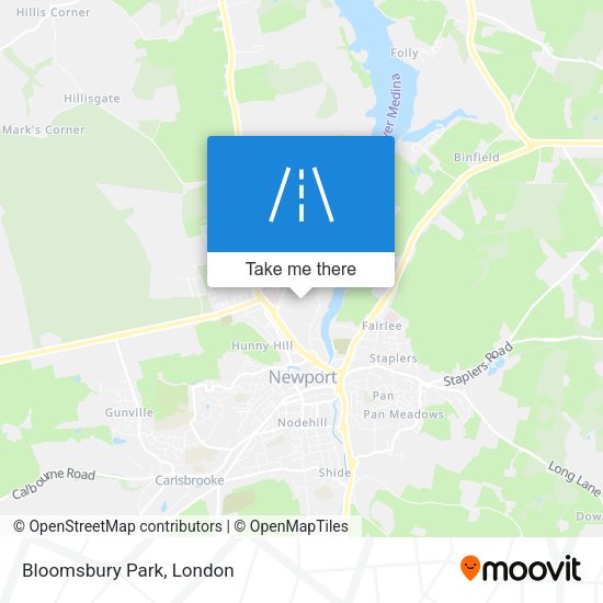 Bloomsbury Park map