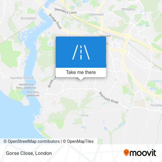 Gorse Close map