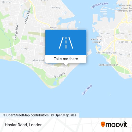 Haslar Road map