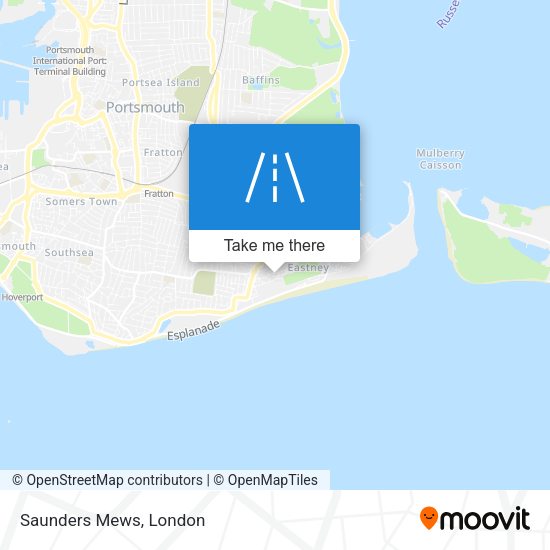 Saunders Mews map