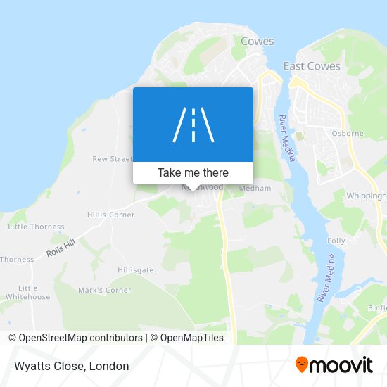 Wyatts Close map