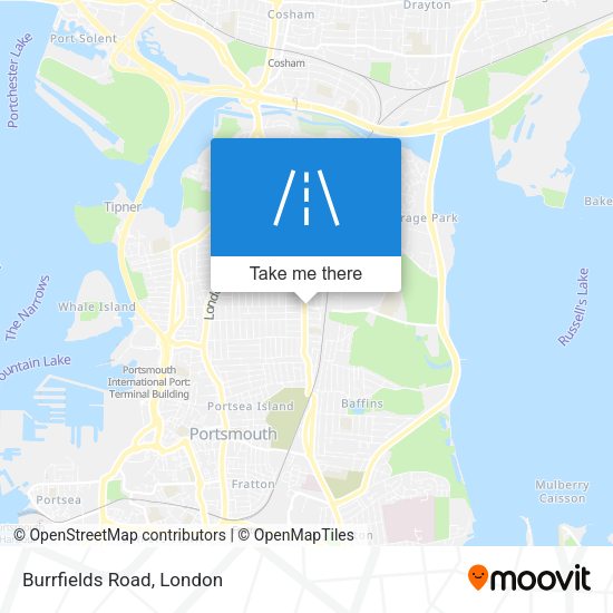 Burrfields Road map