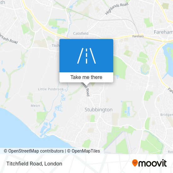 Titchfield Road map
