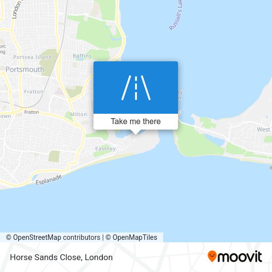 Horse Sands Close map