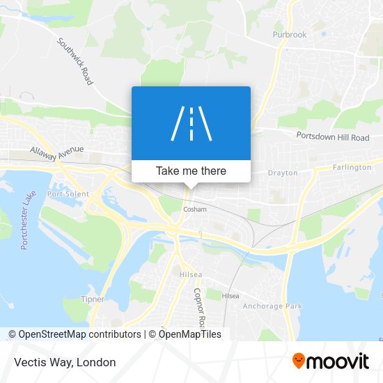 Vectis Way map