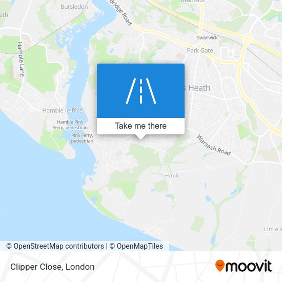 Clipper Close map