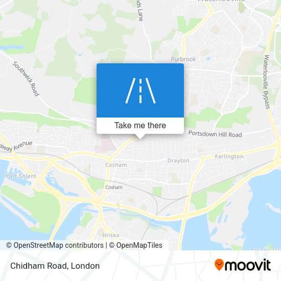 Chidham Road map