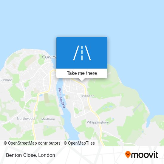 Benton Close map