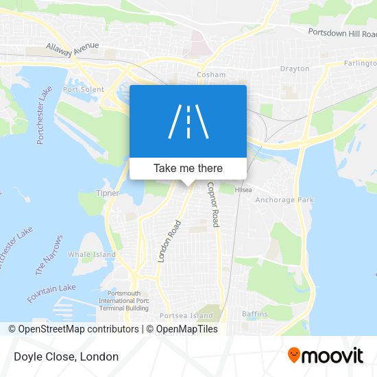 Doyle Close map