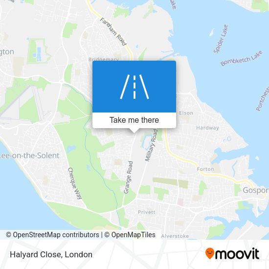 Halyard Close map