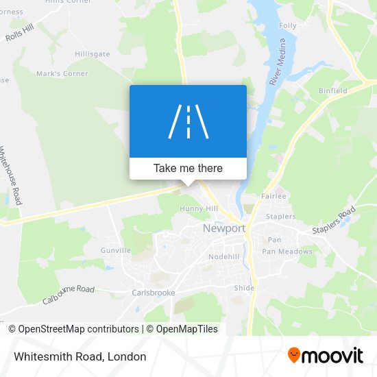 Whitesmith Road map