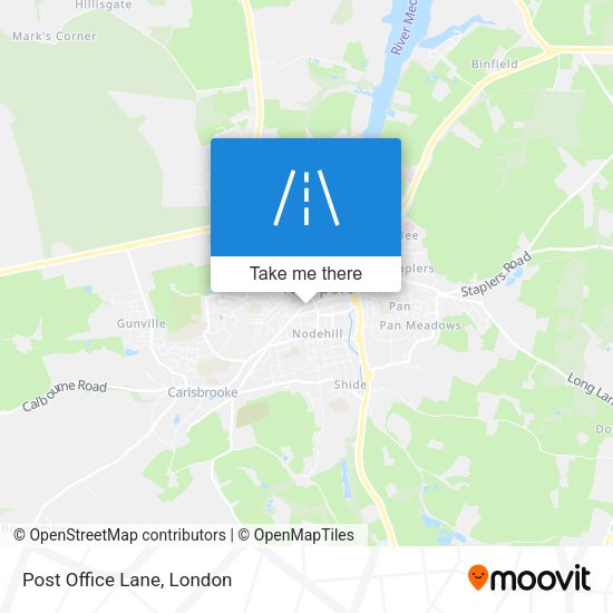 Post Office Lane map