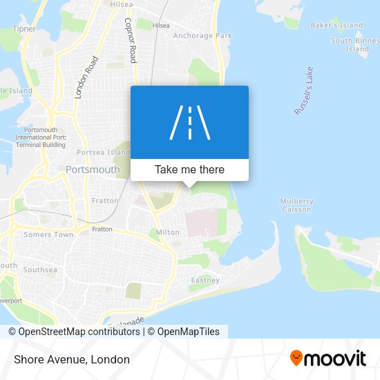 Shore Avenue map