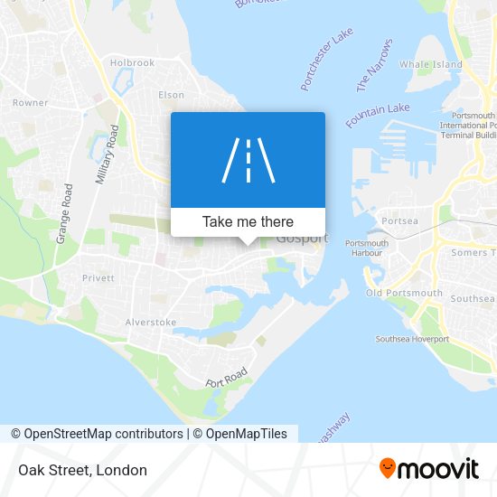 Oak Street map