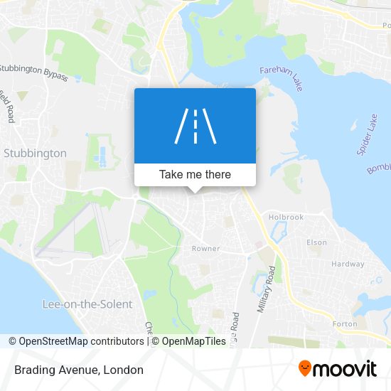 Brading Avenue map
