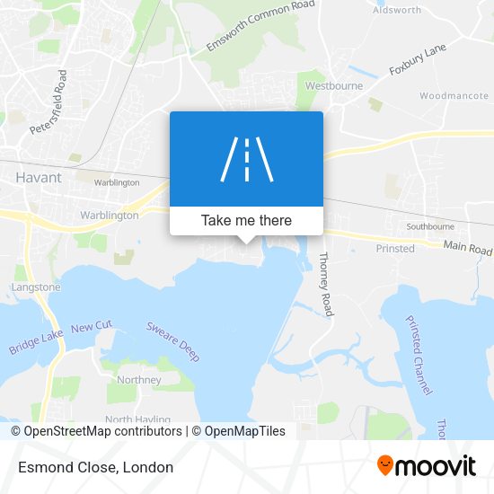 Esmond Close map