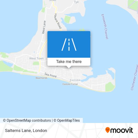Salterns Lane map