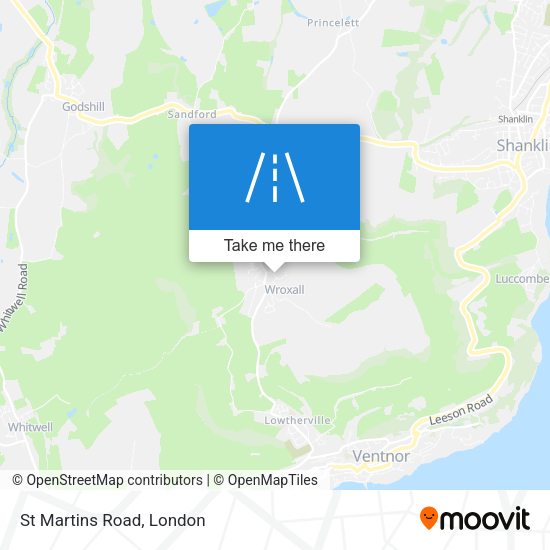 St Martins Road map
