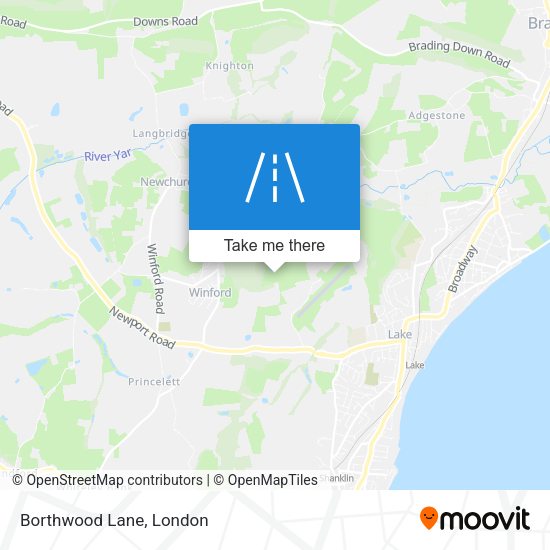 Borthwood Lane map