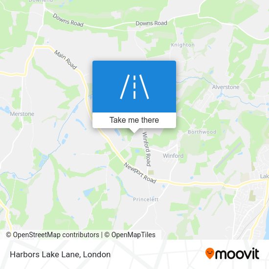 Harbors Lake Lane map