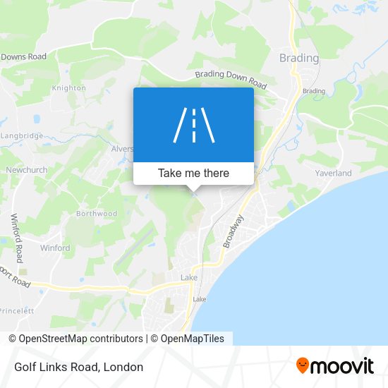 Golf Links Road map