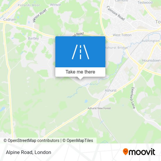 Alpine Road map