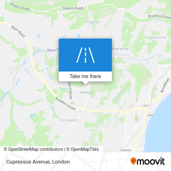 Cupressus Avenue map