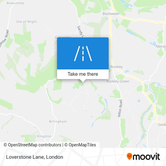 Loverstone Lane map