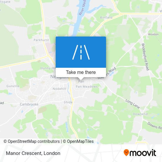 Manor Crescent map
