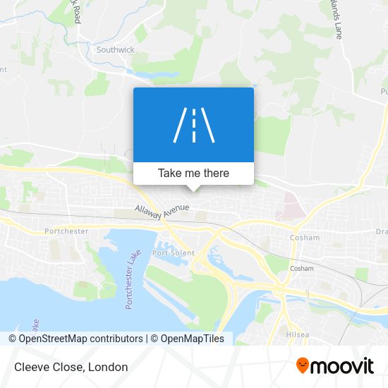 Cleeve Close map