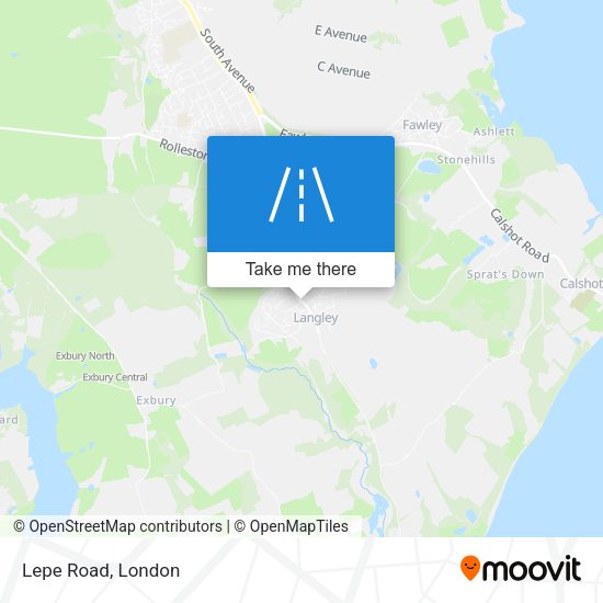 Lepe Road map
